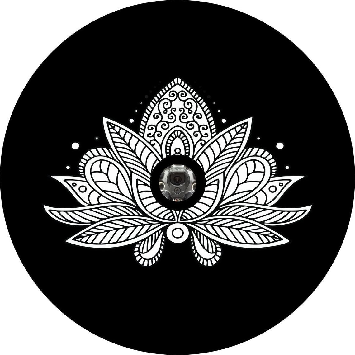 The Lotus Flower Mandala - Spare Tire Cover Design for All