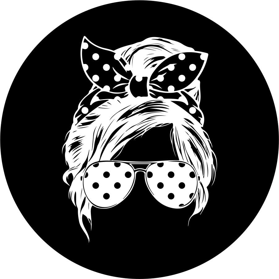 Messy Bun - Current Pretty in Polka Dots