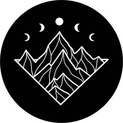 Mountains with Moon Phases