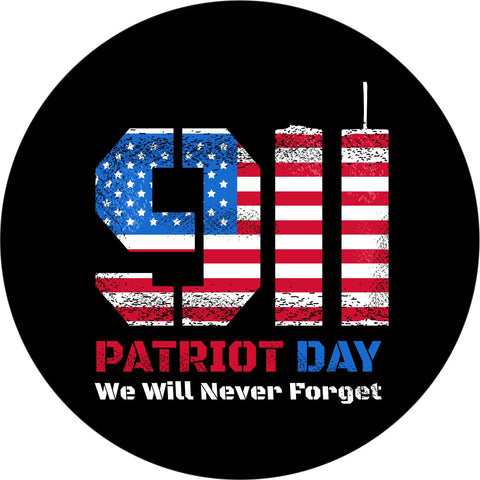 Patriot Day 911 Never Forget Spare Tire Cover