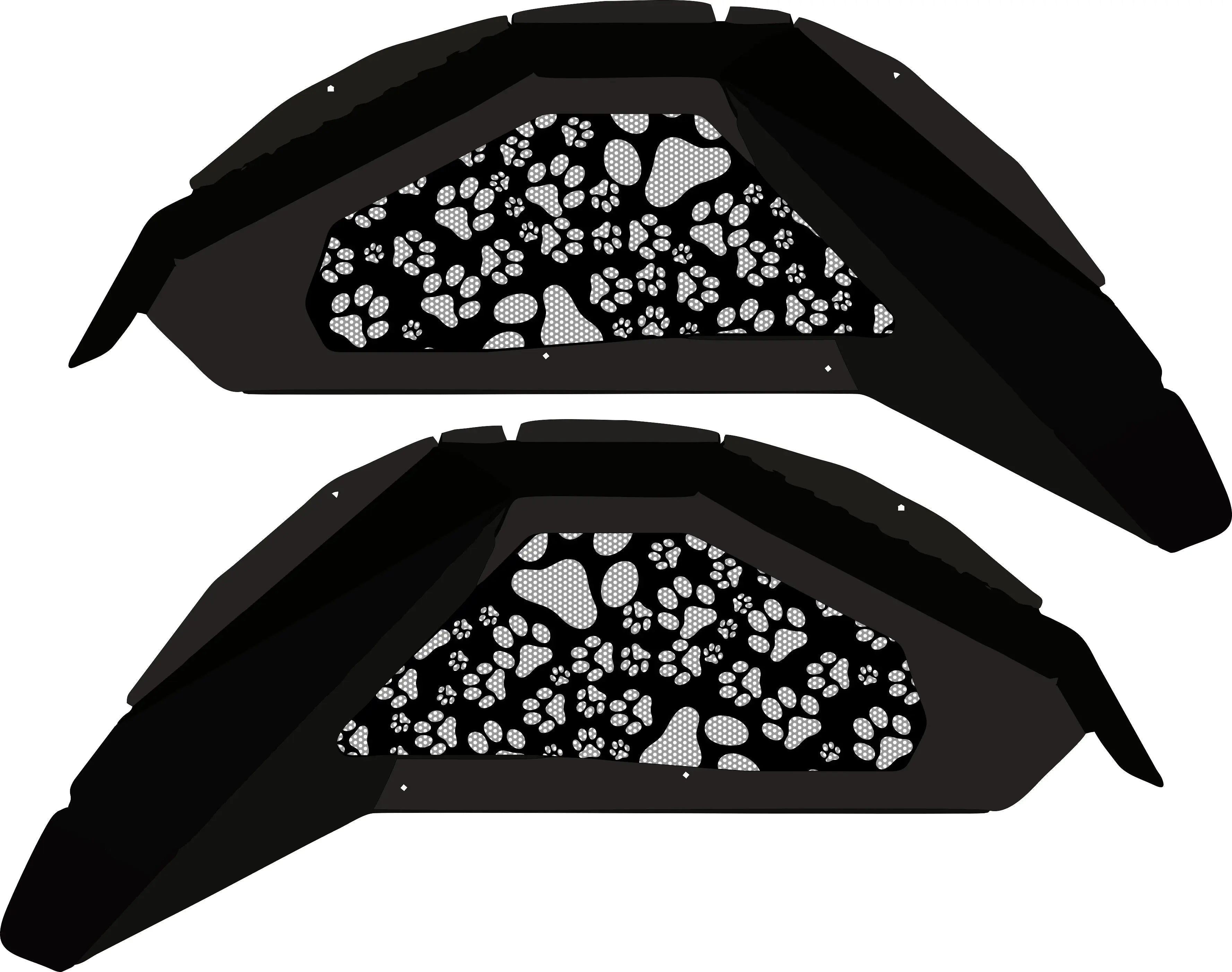 Paw Prints Rear Inner Fenders