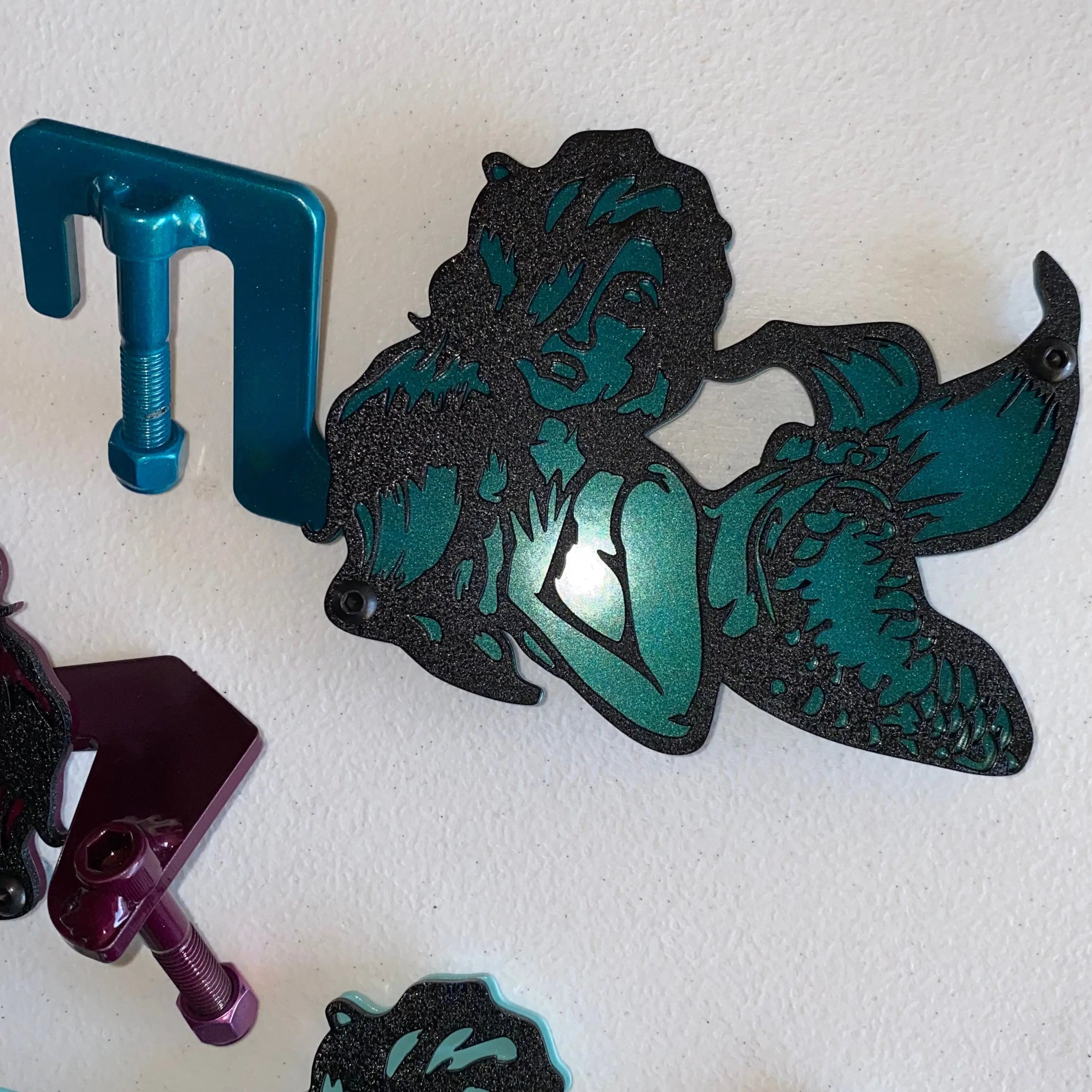 Pin-up style mermaid foot pegs for Wrangler and Gladiator PPE Offroad