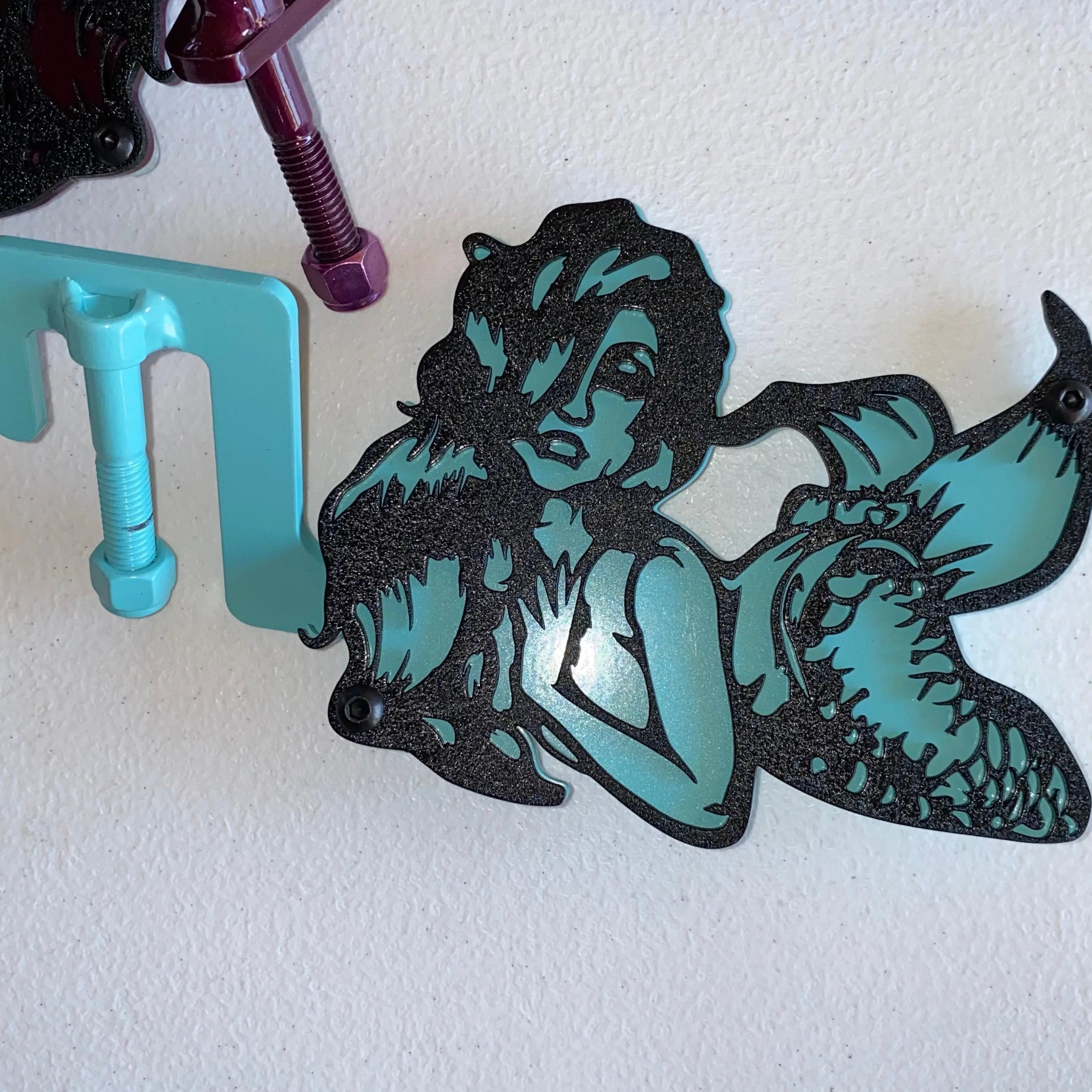 Pin-up style mermaid foot pegs for Wrangler and Gladiator PPE Offroad