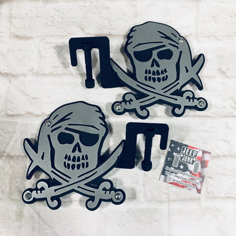 Pirate Skull Two Layer Foot Pegs
