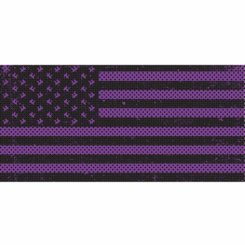 Distressed Purple Flag Inserts & Vent Decals Bundle