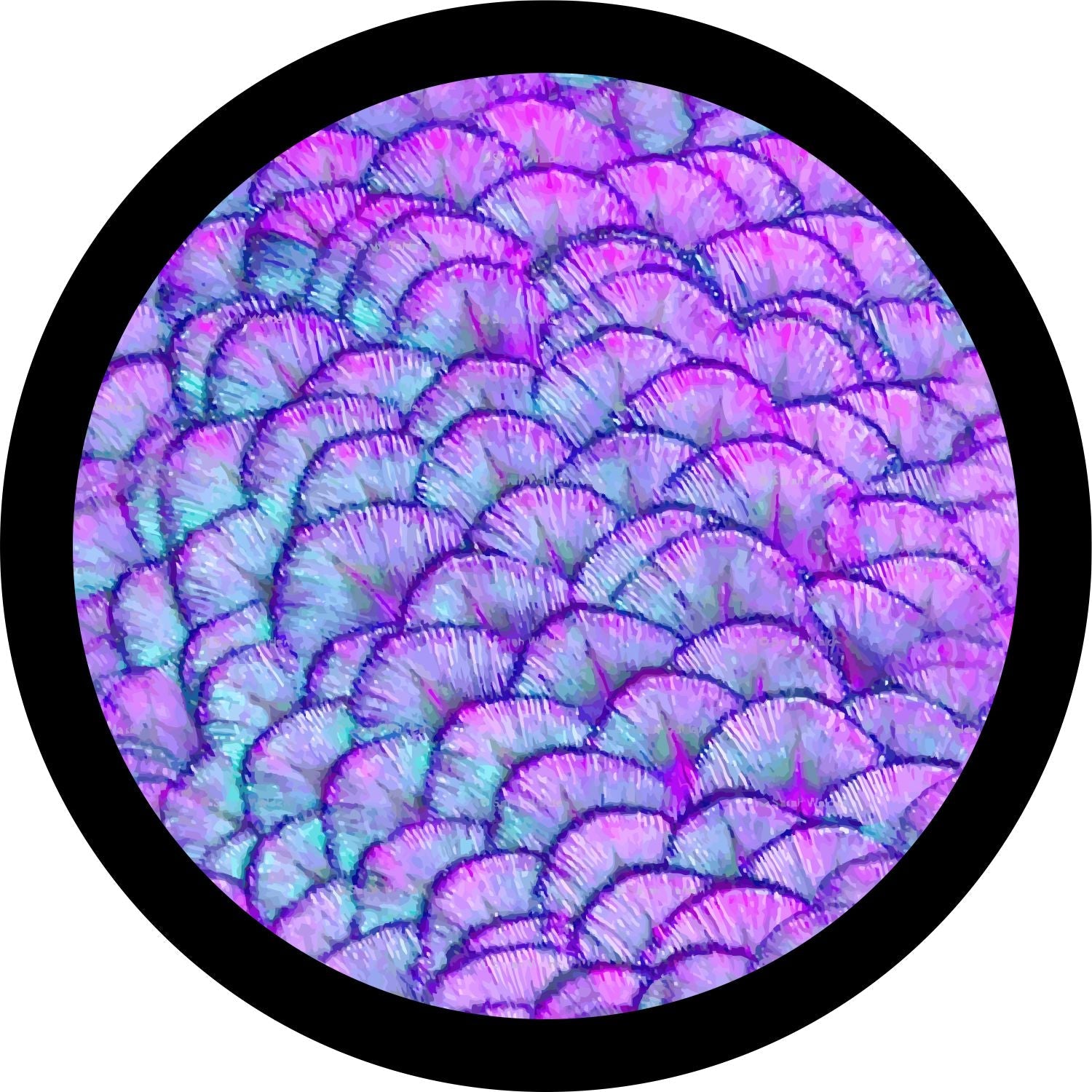 Mermaid Scales Iridescent Purple