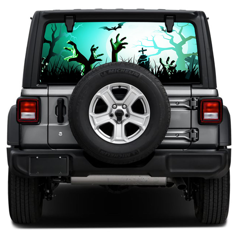 Reaching Out Rear Window Decal