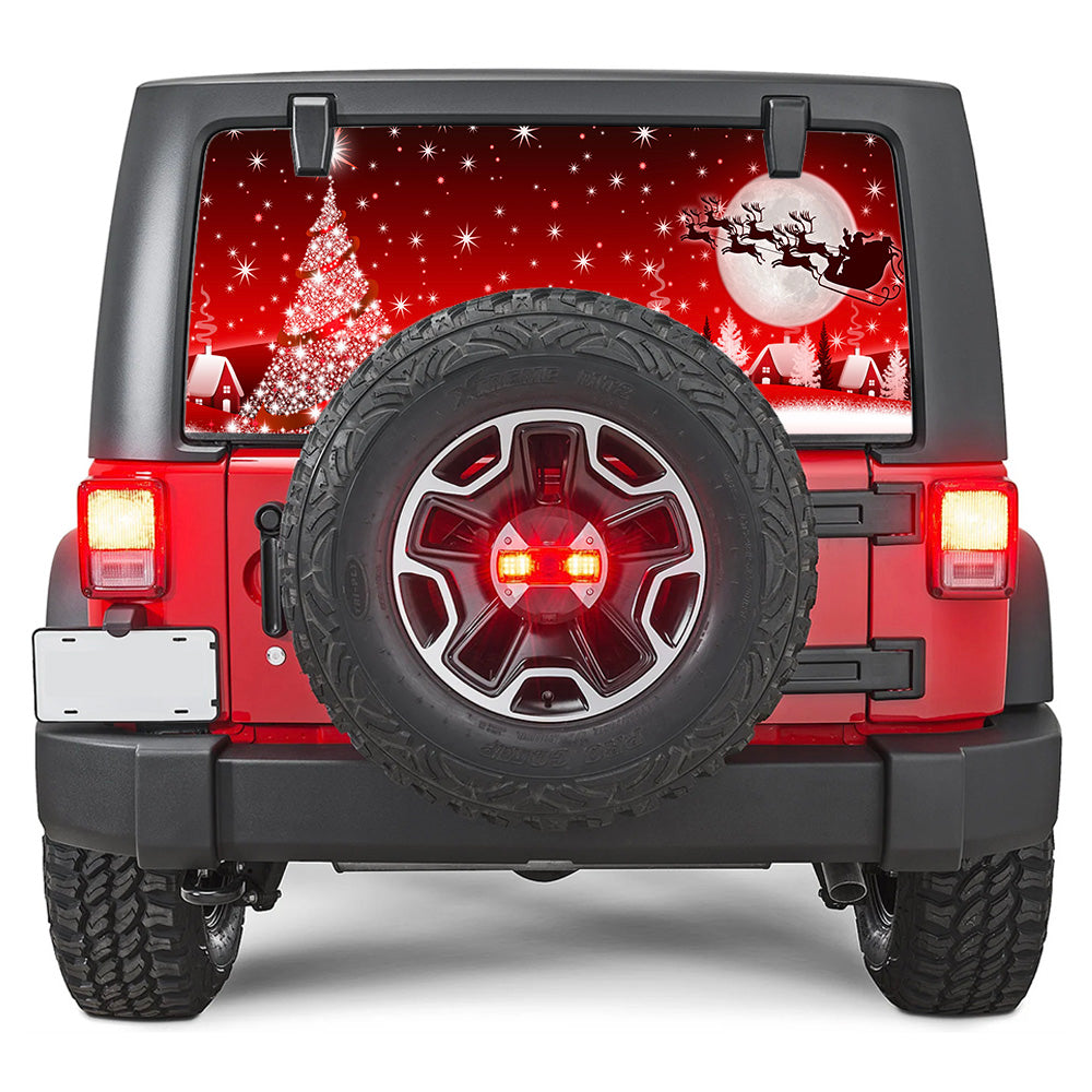 Santa and the Moon Rear Window Decal – Under The Sun Inserts