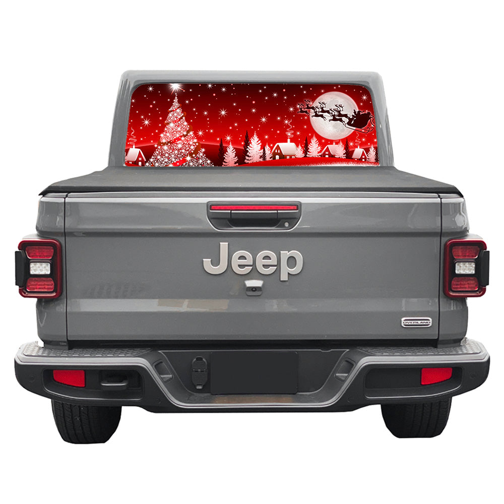 Santa and the Moon Rear Window Decal – Under The Sun Inserts