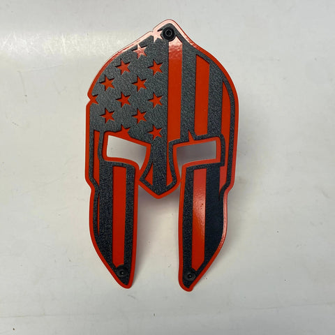 Spartan Gladiator with Flag Hitch Cover