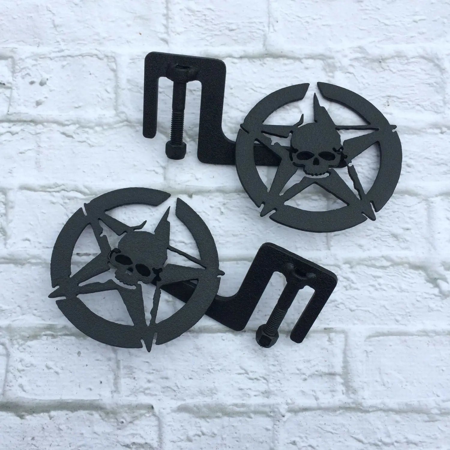 Star with skull foot pegs for Wrangler & Gladiator PPE Offroad
