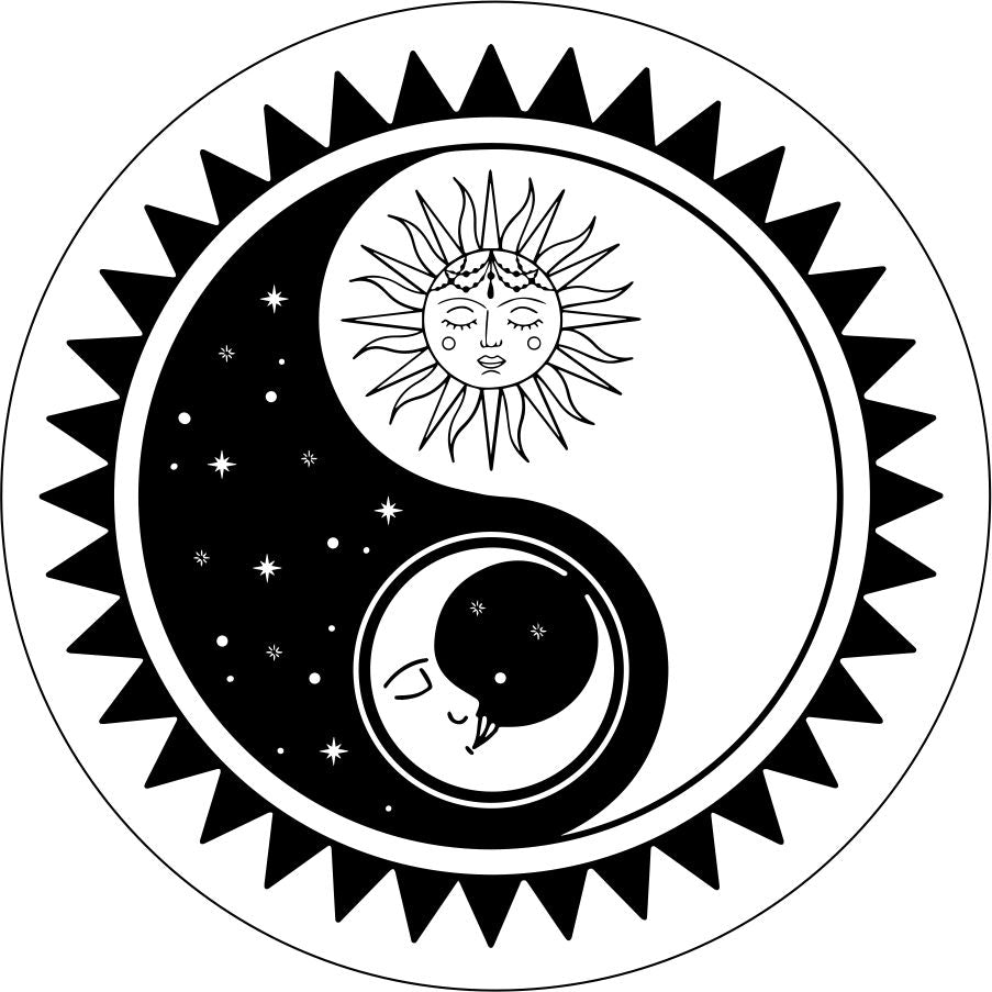 Sun and Moon Yin Yang
