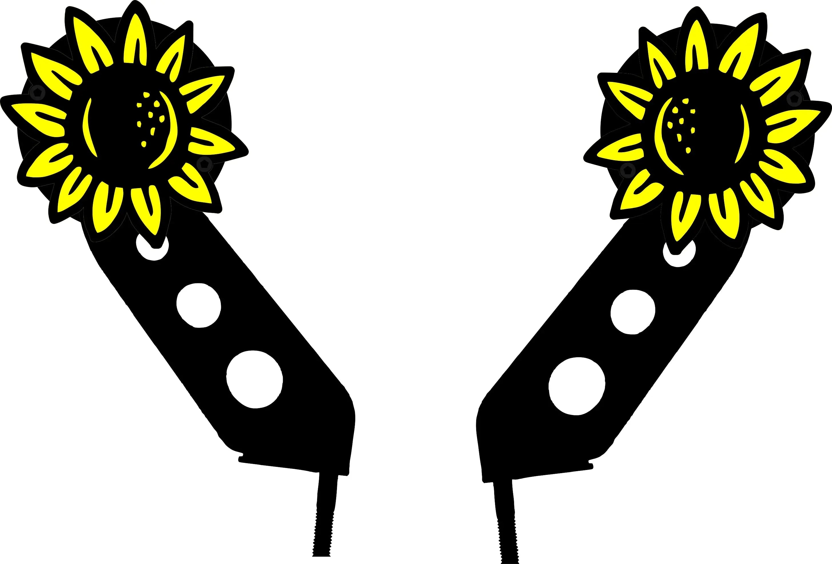 Sunflower hinge mount side mirrors for Wrangler & Gladiator PPE Offroad