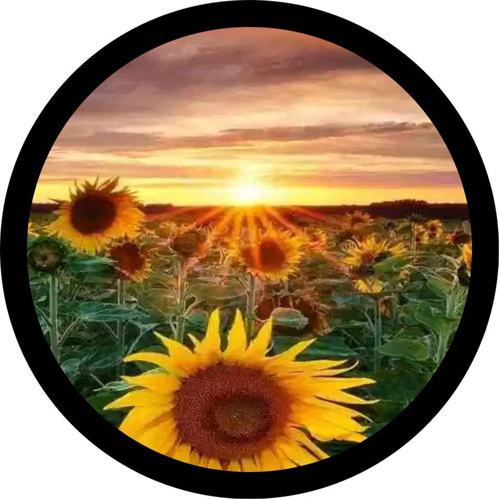 Sunrise Sunflower Painted Portrait