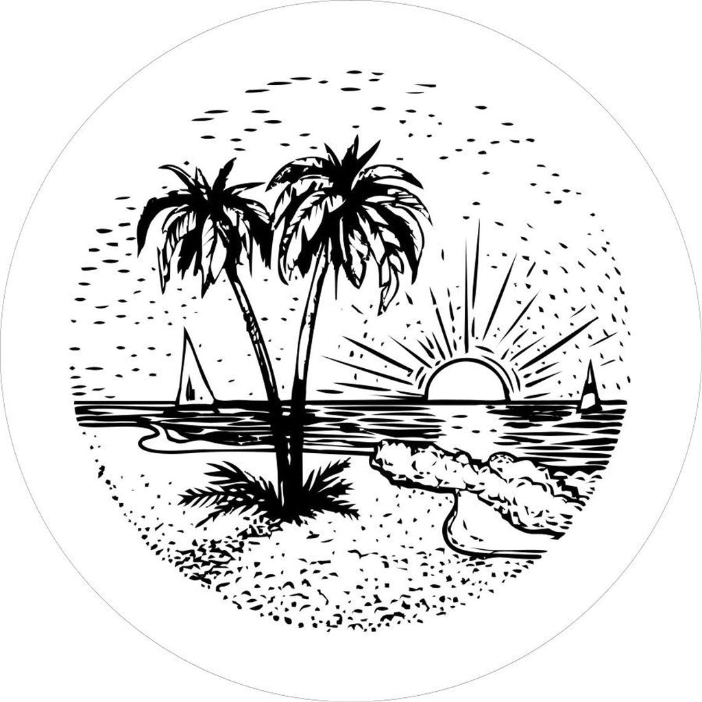 Sunset on the Beach Scene (Any Color)