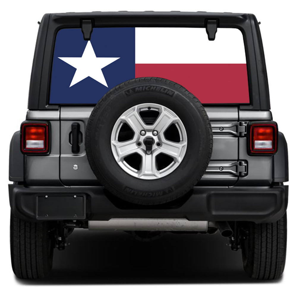 Texas State Flag Rear Window Decal