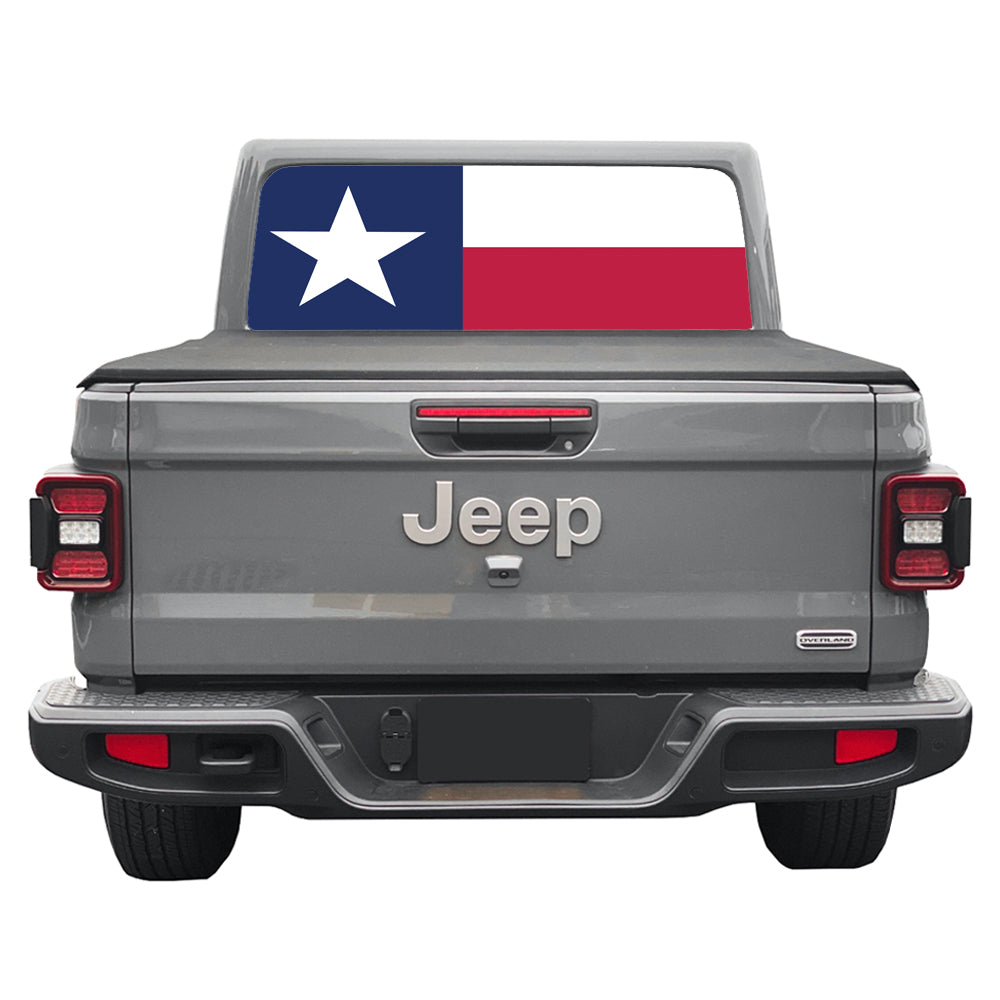 Texas State Flag Rear Window Decal