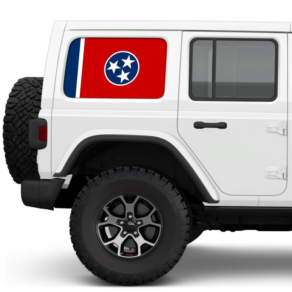 Tennessee State Flag Side Windows Printed Vinyl Decal