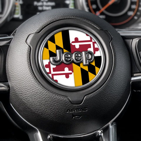 Maryland State Flag Steering Wheel Decals