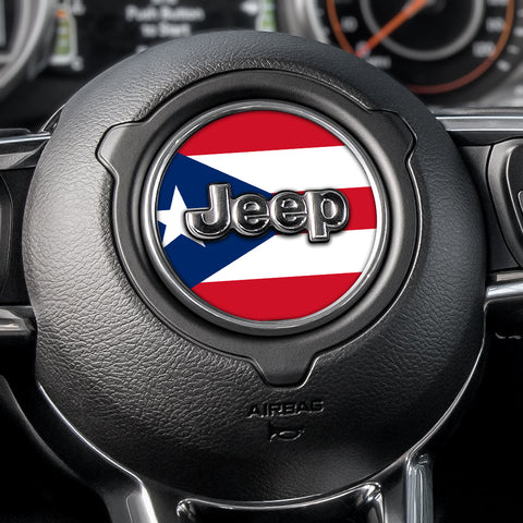 Puerto Rico Steering Wheel Decal