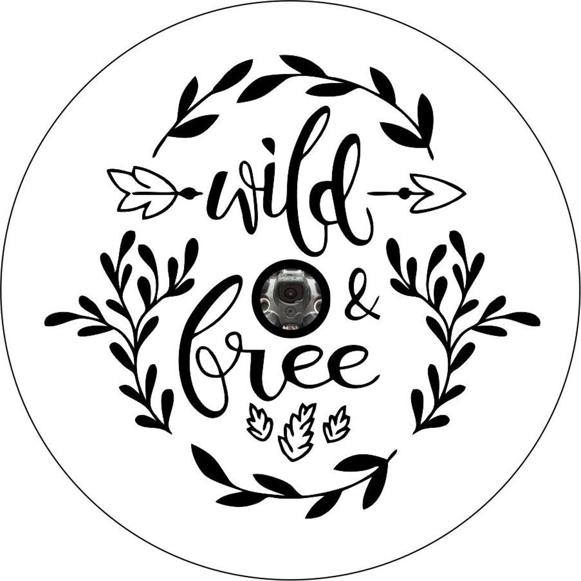 Wild and Free Floral with Arrow