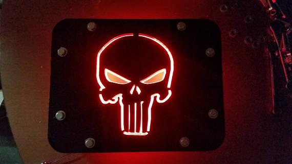 Punisher Skull Wrangler Tire Delete