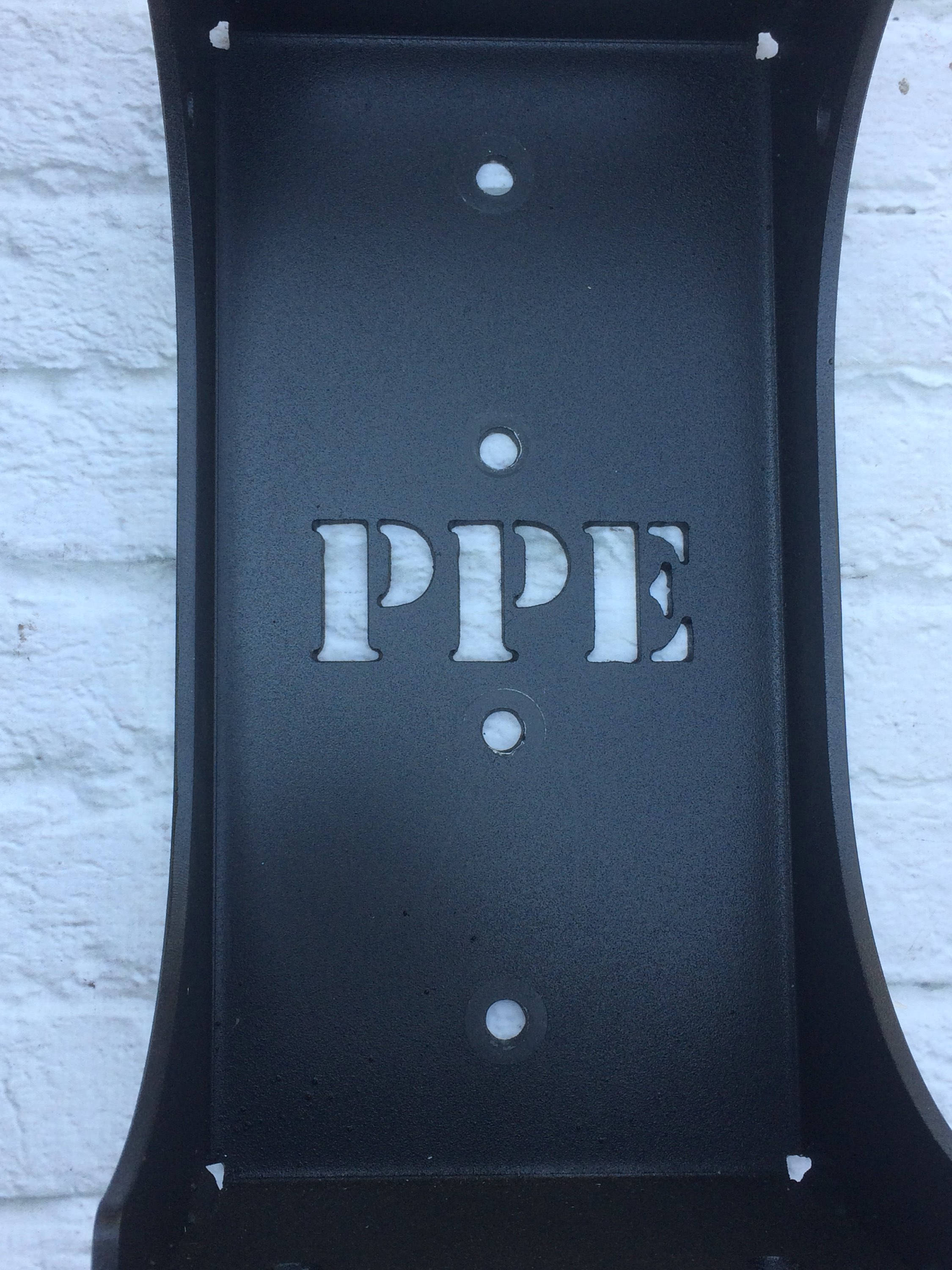 Wall mounted Jeep door hanger. Single door holder holds 2 doors