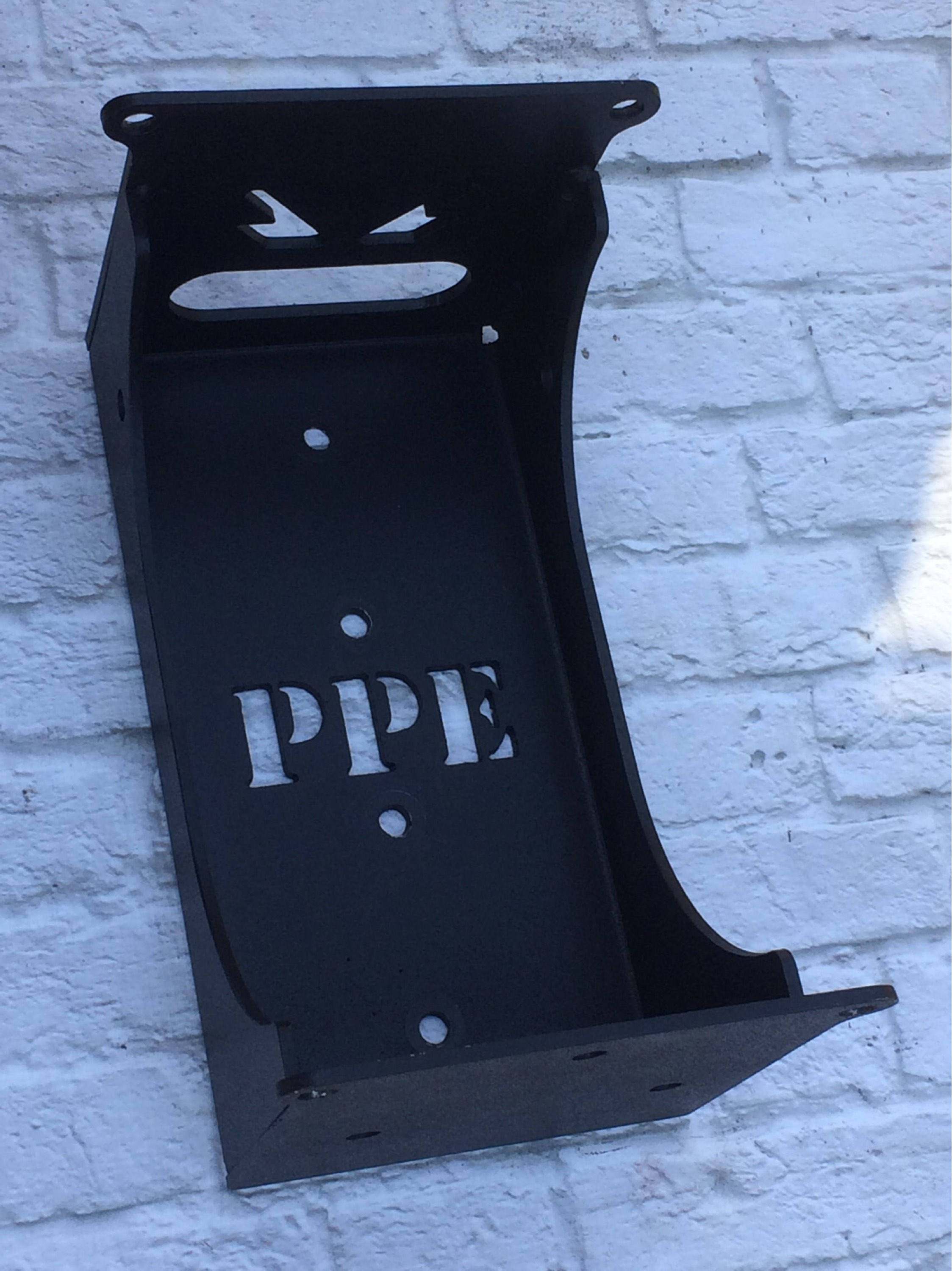 Wall mounted Jeep door hanger. Single door holder holds 2 doors