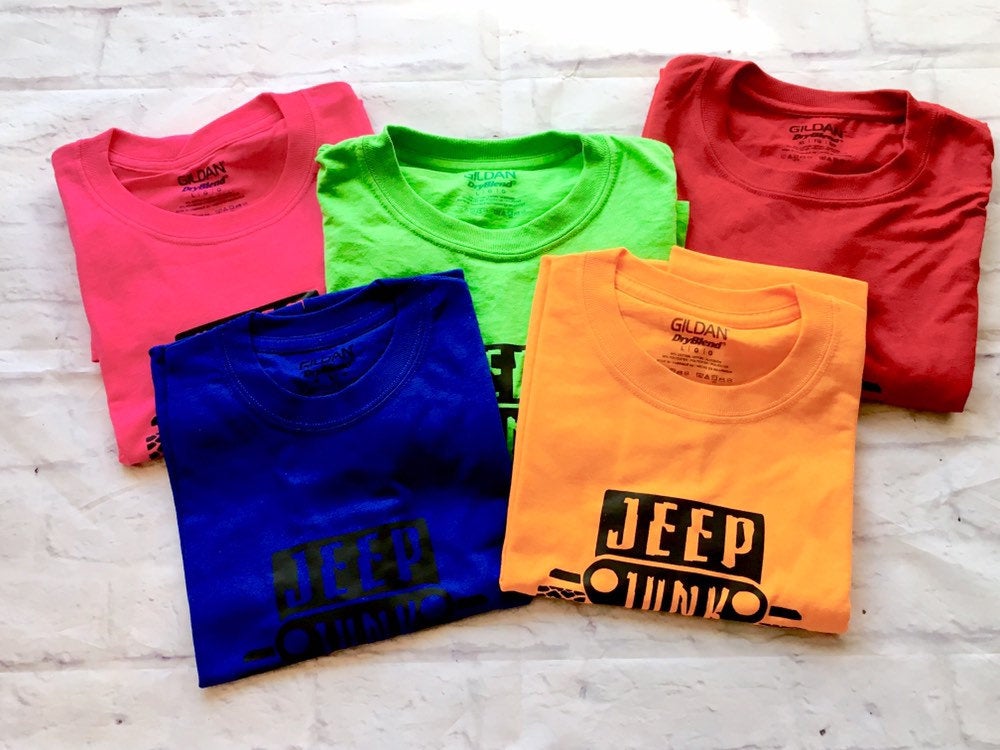 Jeep Junk Apparel Colored with black design unisex tshirt