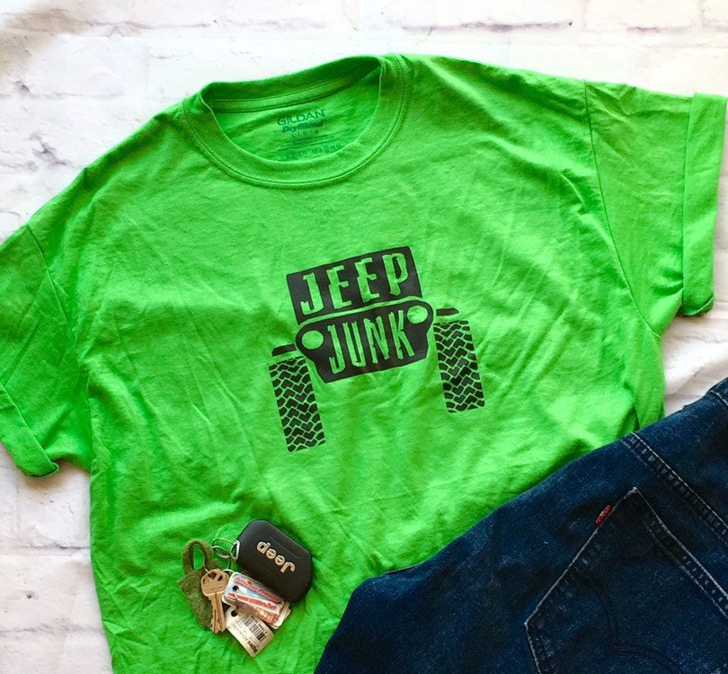 Jeep Junk Apparel Colored with black design unisex tshirt