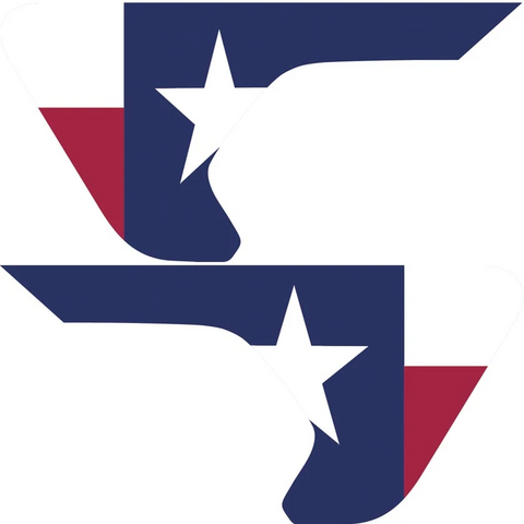 Texas State Flag Inserts & Vent Decals Bundle