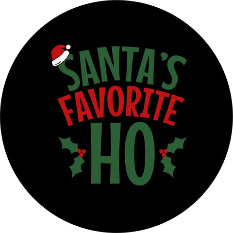 Santa's Favorite Ho - Funny Spare Tire Covers for Jeep, Broncos, RV, Camper & More