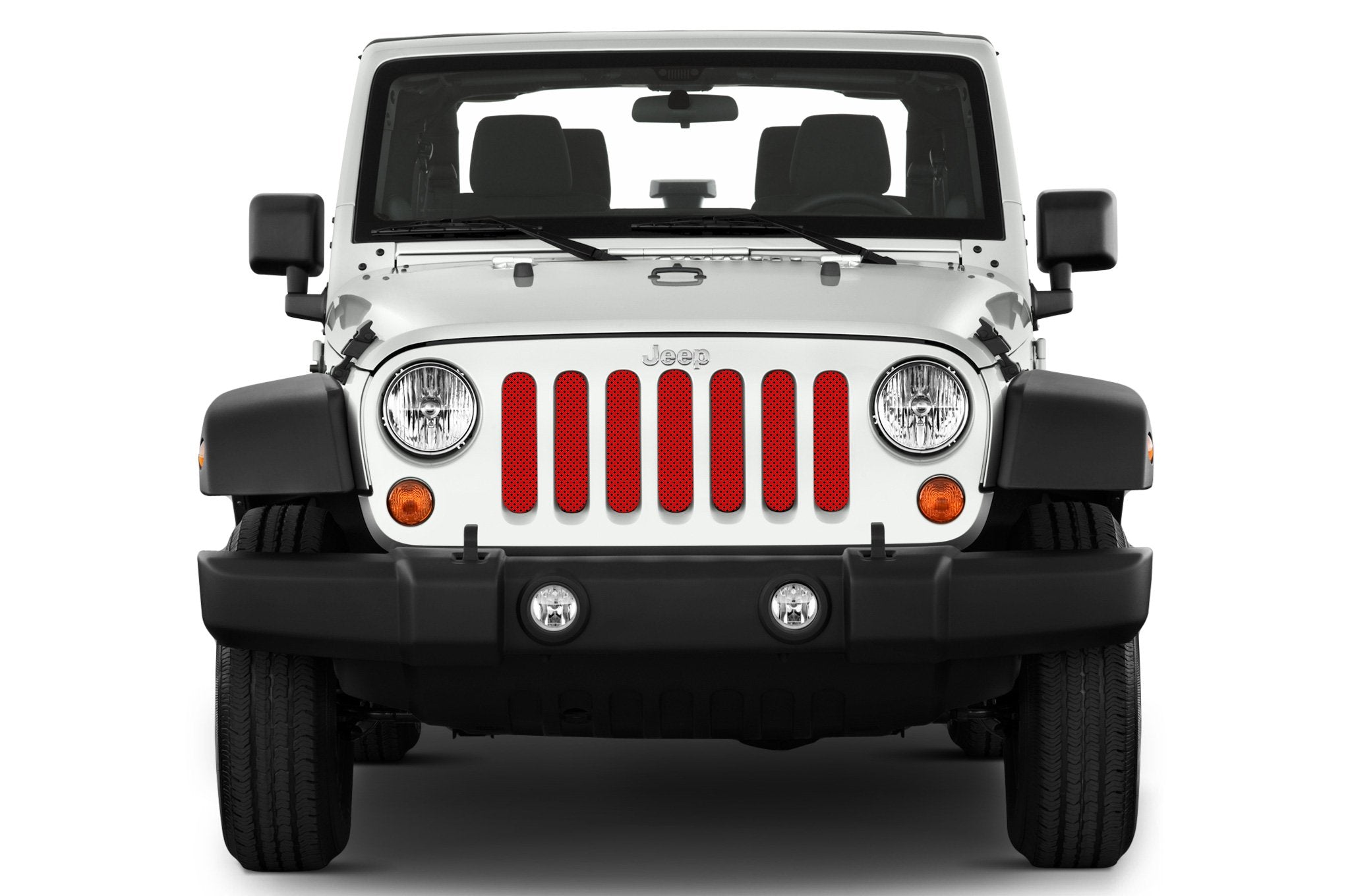 Solid Red Inserts & Flat Black Vent Decals Bundle